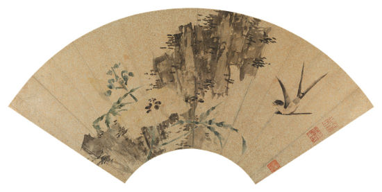 陈淳 (1483-1544)蜀葵飞燕