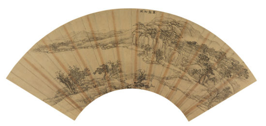 张宗苍 (1686-1756) 万壑松风图、行书七言诗